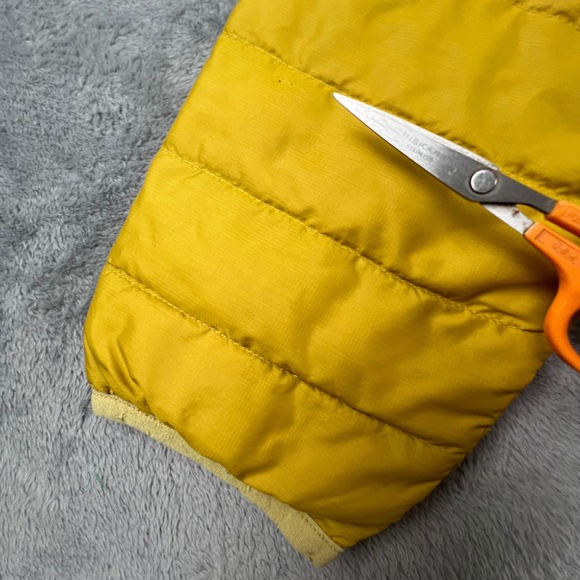 Patagonia Men's Down Sweater Jacket Yellow Fleece Lined Puffer Coat Size S Ski - Picture 11 of 16
